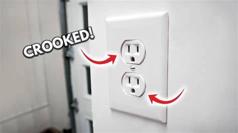 how to fix crooked outlets